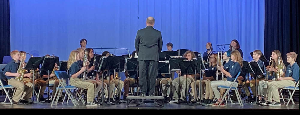 van devender middle school band performs at region 2 state band festival