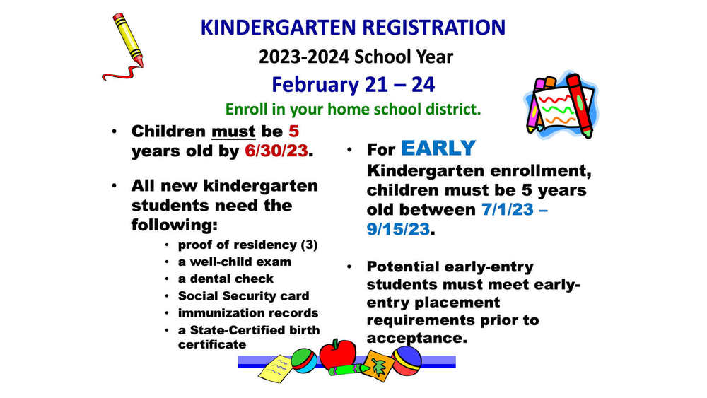 Kindergarten Registration - 2023-2024 School Year | Fairplains Elementary